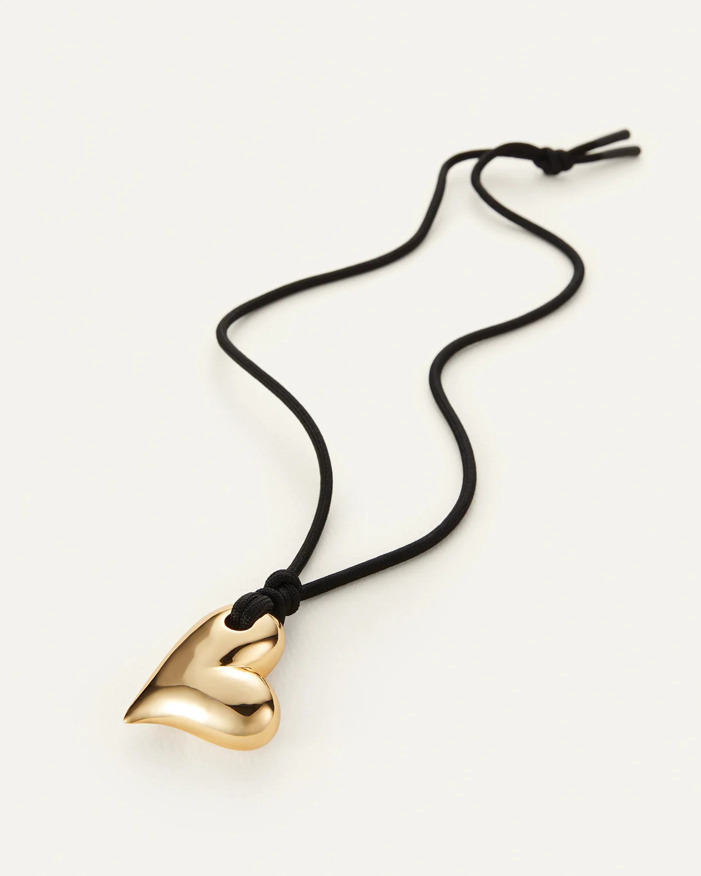 Art Heart on String Necklace