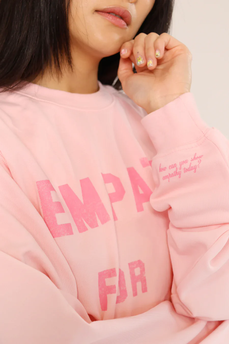 Empathy Is For Lovers Fitted Crewneck - Image 6