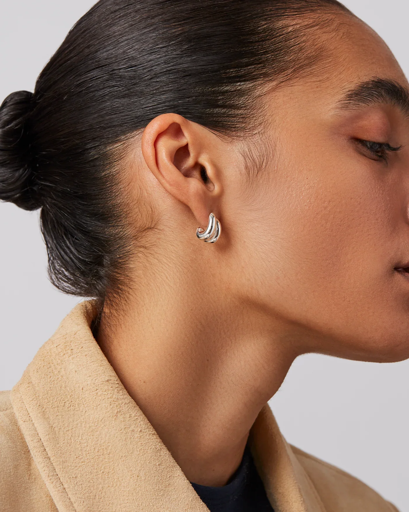 Mini Florence Earrings in Silver - Image 2