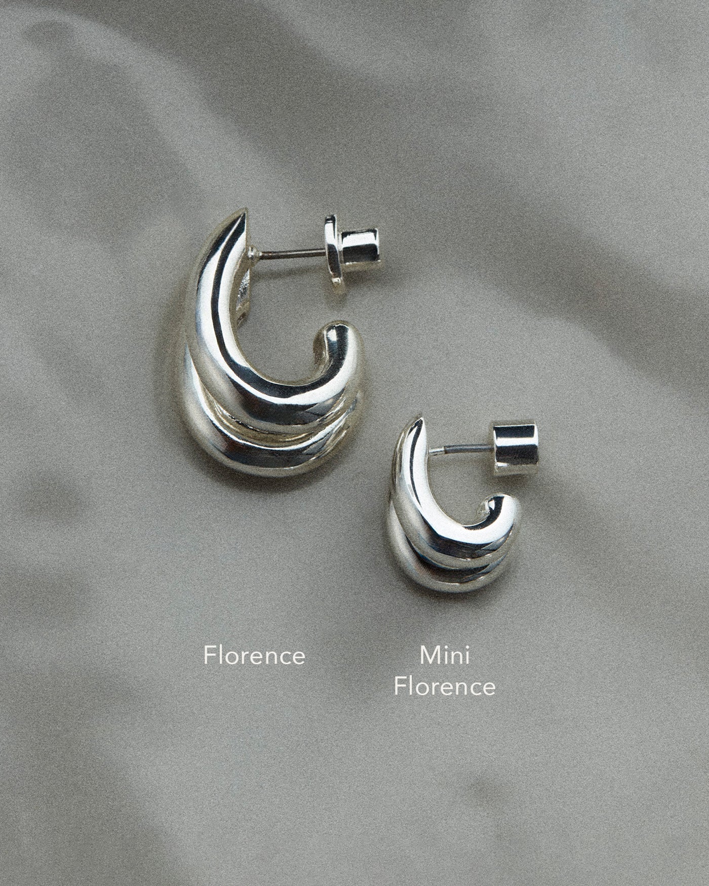 Mini Florence Earrings in Silver - Image 5