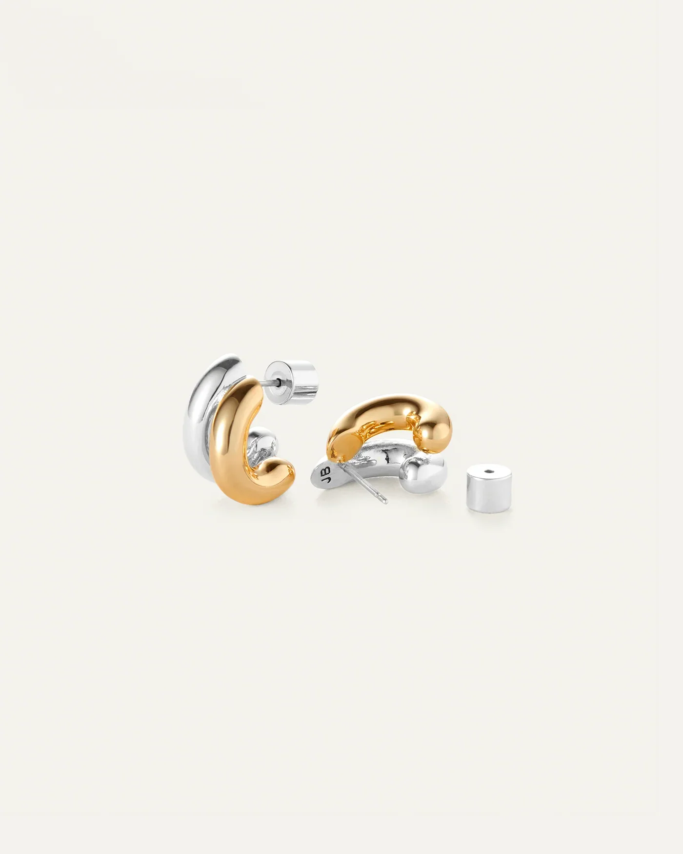Mini Florence Earrings in Two-Tone