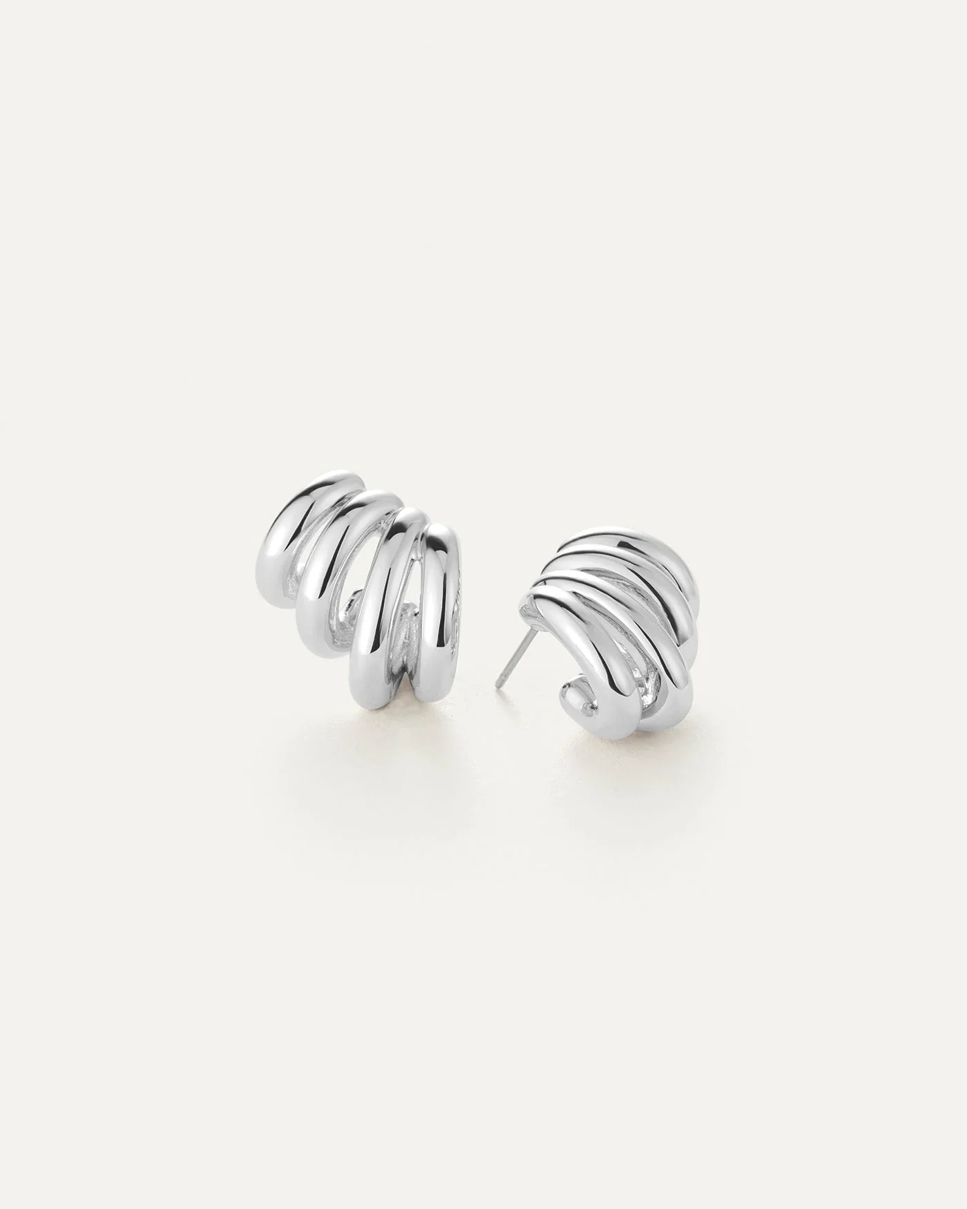 Monroe Earrings in Silver