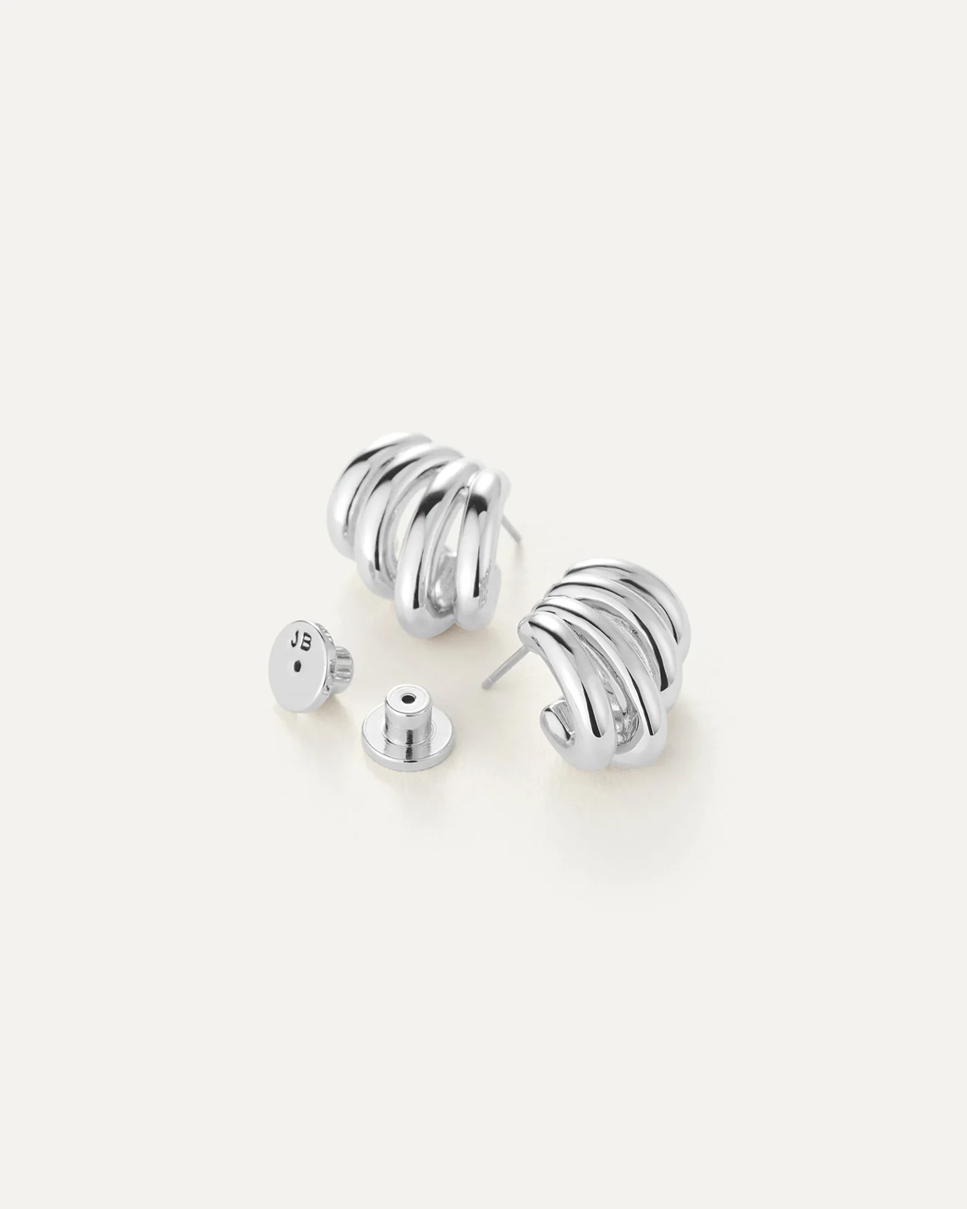 Monroe Earrings in Silver - Image 3
