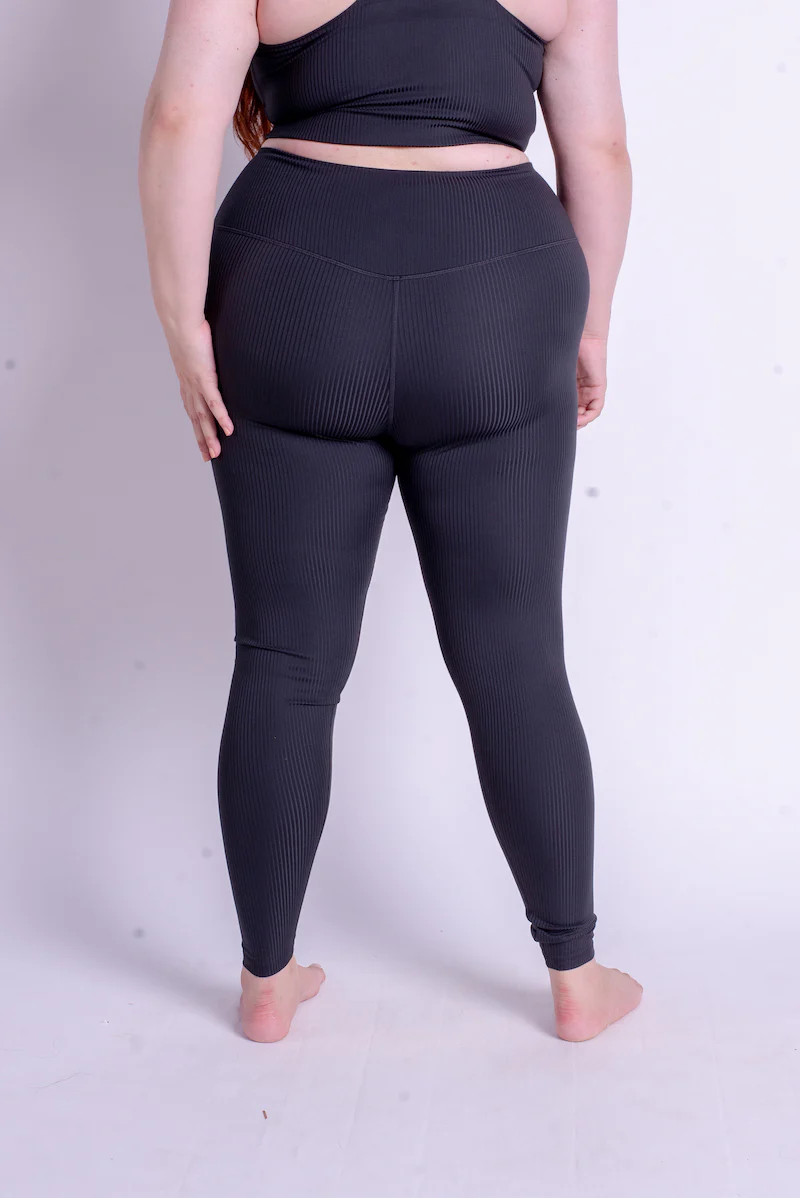 Rib High Rise Legging - Image 3