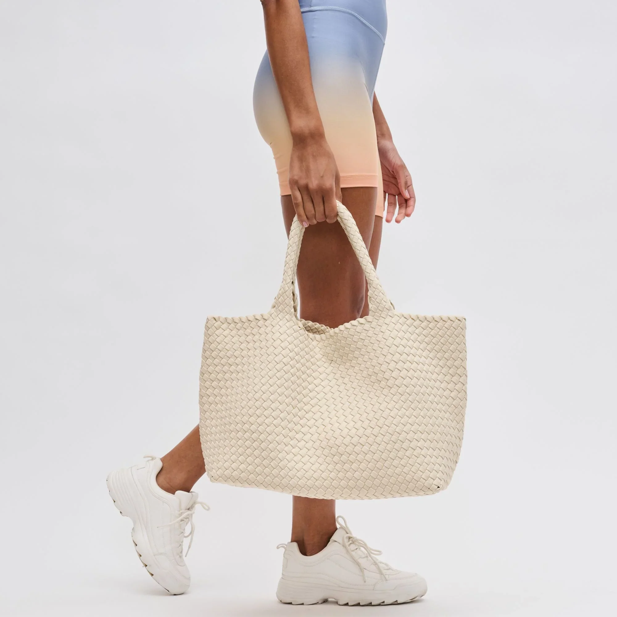 Sky's The Limit Large Tote in Cream - Image 6