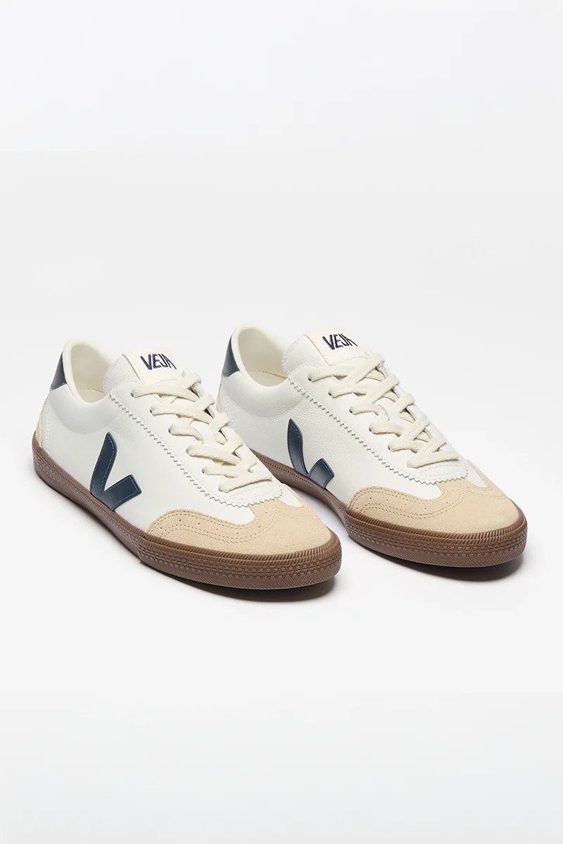 Volley Leather Sneaker White Nautico Bark - Image 2